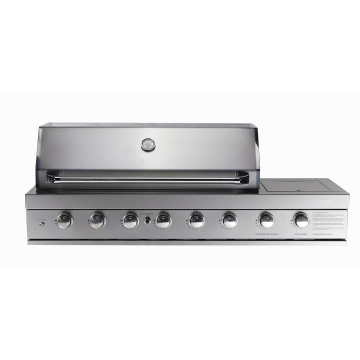 6burner Built in Stainless Steel BBQ Grill with Side Burner